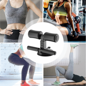 portable adjustable sit up assistant bar – home core workout equipment with strong suction base