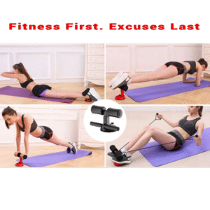 portable adjustable sit up assistant bar – home core workout equipment with strong suction base