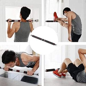 adjustable door frame pull up bar – home gym chin up equipment with soft padded handles