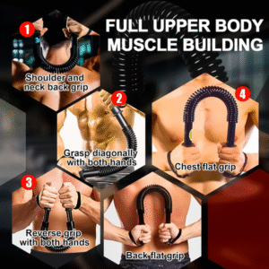 power twister bar for arm & shoulder workout – 30kg / 40kg / 50kg resistance