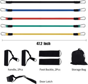 resistance band set – full body workout with door anchor & handle