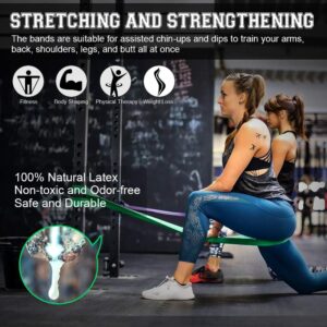 resistance band for pull up assistance – heavy duty stretch band for strength training, yoga & rehab (1 piece)