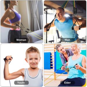 resistance band set – full body workout with door anchor & handle