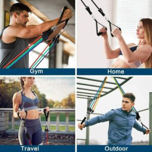 resistance band set – full body workout with door anchor & handle