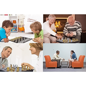magnetic chess set – foldable, travel friendly & fun for all ages