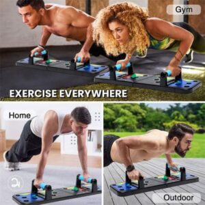 9 in 1 push up bar board – multifunctional & foldable fitness system for full body workout