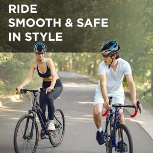 Adjustable Multipurpose Road Safety Helmet for Cycling, Skating, Scooter & Hoverboard | Lightweight Shock-Resistant Helmet for Adults & Youth | PU Hard Shell + EPS Foam Protection adjustable bicycle road safety helmet for adults & youth | lightweight ventilated cycling helmet for mountain, road & urban bike riding | shock absorbing sports helmet with adjustable strap
