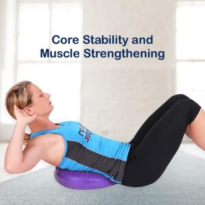 Yoga Balance Disc Stability Cushion – Fitness Wobble Pad for Core Strength, Posture & Balance Training yoga balance disc stability cushion – fitness wobble pad for core strength, posture & balance training