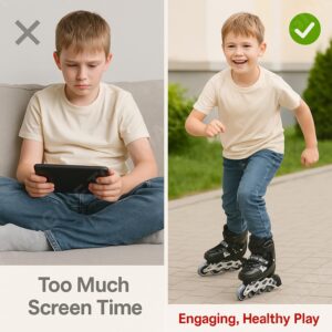 4-Wheel Adjustable Inline Skating Shoes | Pro Speed Roller Skates for Kids & Adults 4 wheel adjustable inline skating shoes | pro speed roller skates for kids & adults