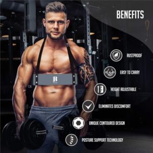 Fitness Trainning Adjustable Gym Arm Blaster Bicep Curl Bomber Professional Weight Lifting arm blaster / bicep blaster pro