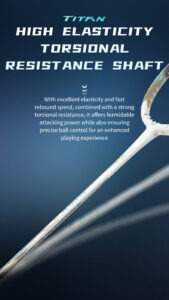 vse titan 7 original badminton racket – premium power, speed & control | lightweight 4u, high tension, premium build