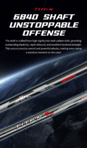 vse titan 7 pro original badminton racket – lightweight 4u | high tension power, speed & precision control