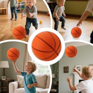 kids wall mounted basketball hoop set with net, ball & pump – indoor & outdoor portable basketball game for children