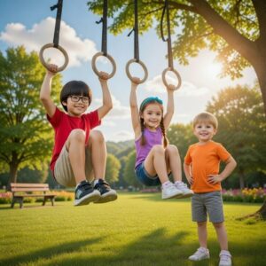 Premium Wooden Gymnastic Rings with Heavy-Duty Adjustable Straps – Olympic Strength Training Rings for Pull-Ups, Dips & Cross Training premium wooden gymnastic rings with heavy duty adjustable straps – olympic strength training rings for pull ups, dips & cross training