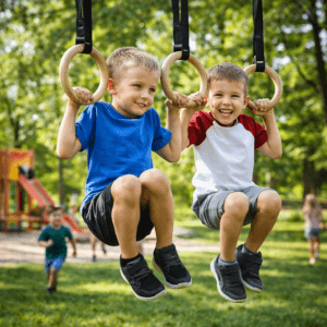 Premium Wooden Gymnastic Rings with Heavy-Duty Adjustable Straps – Olympic Strength Training Rings for Pull-Ups, Dips & Cross Training premium wooden gymnastic rings with heavy duty adjustable straps – olympic strength training rings for pull ups, dips & cross training