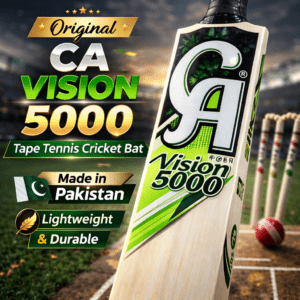original ca vision 5000 tape tennis cricket bat – made in pakistan | lightweight & durable