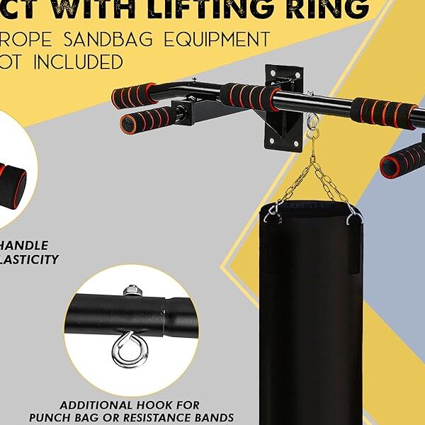 🏋️‍♀️ pull up bar wall mounted chin up bar workout bar