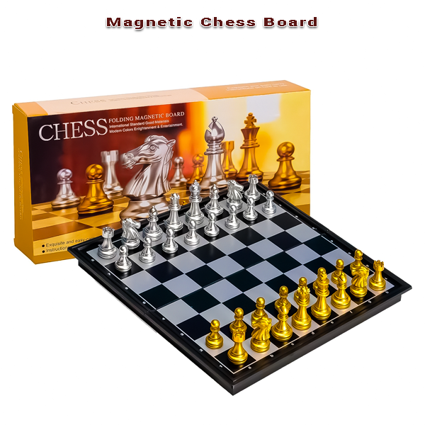 magnetic chess set – foldable, travel friendly & fun for all ages