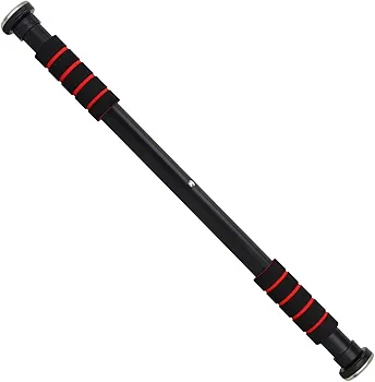 kids safe adjustable door pull up bar – 100kg | soft padded handles | no screw home gym equipment