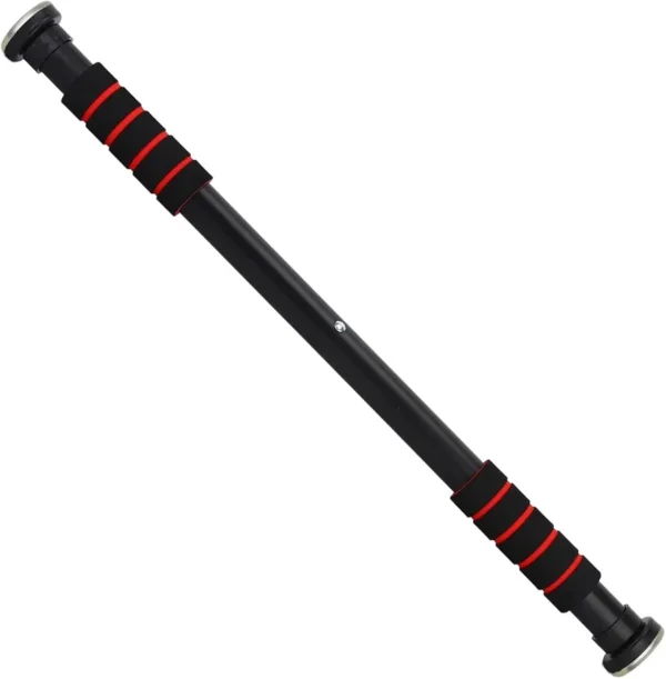 kids safe adjustable door pull up bar – 100kg | soft padded handles | no screw home gym equipment