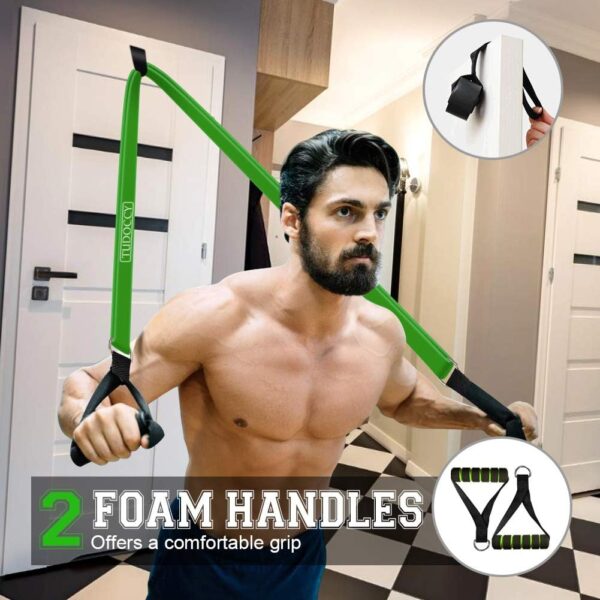 resistance band for pull up assistance – heavy duty stretch band for strength training, yoga & rehab (1 piece)
