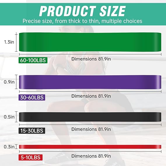 resistance band for pull up assistance – heavy duty stretch band for strength training, yoga & rehab (1 piece)