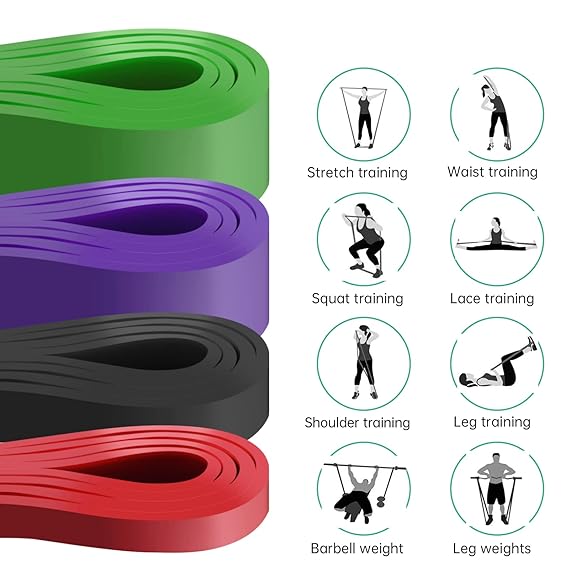 resistance band for pull up assistance – heavy duty stretch band for strength training, yoga & rehab (1 piece)