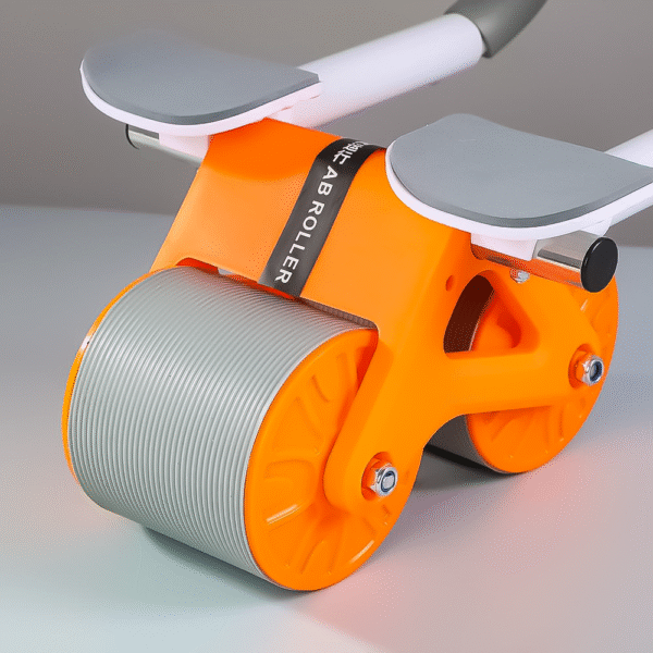 automatic rebound ab roller with elbow support & timer – dual wheel fitness gear