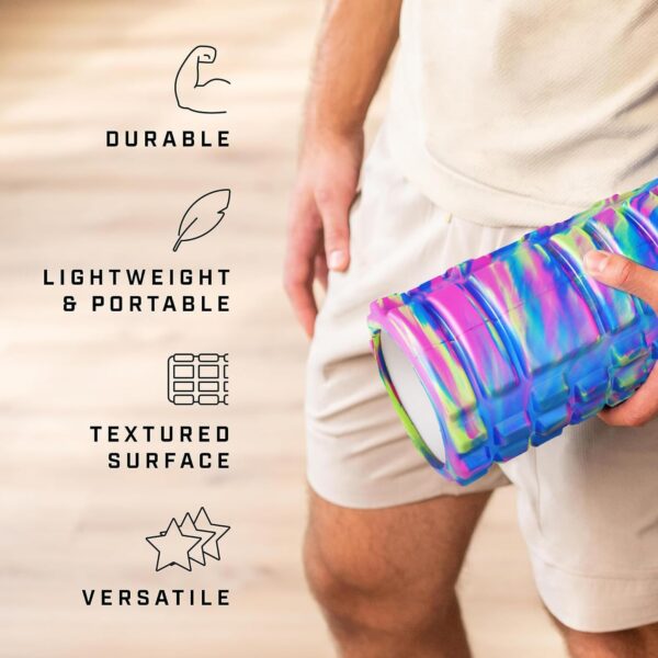 🌀foam roller for deep tissue massage – yoga & pilates exercise roller for muscle recovery & pain relief