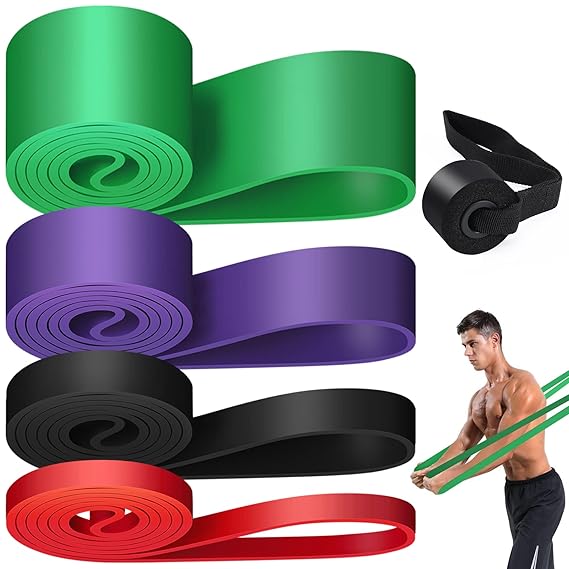 resistance band for pull up assistance – heavy duty stretch band for strength training, yoga & rehab (1 piece)