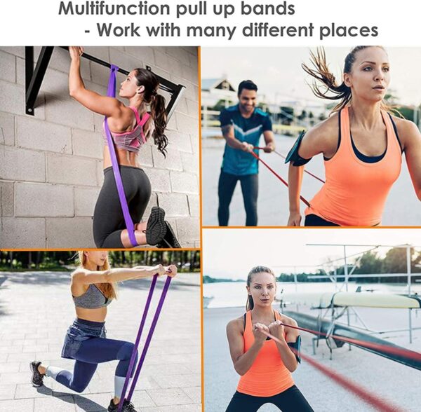 resistance band for pull up assistance – heavy duty stretch band for strength training, yoga & rehab (1 piece)