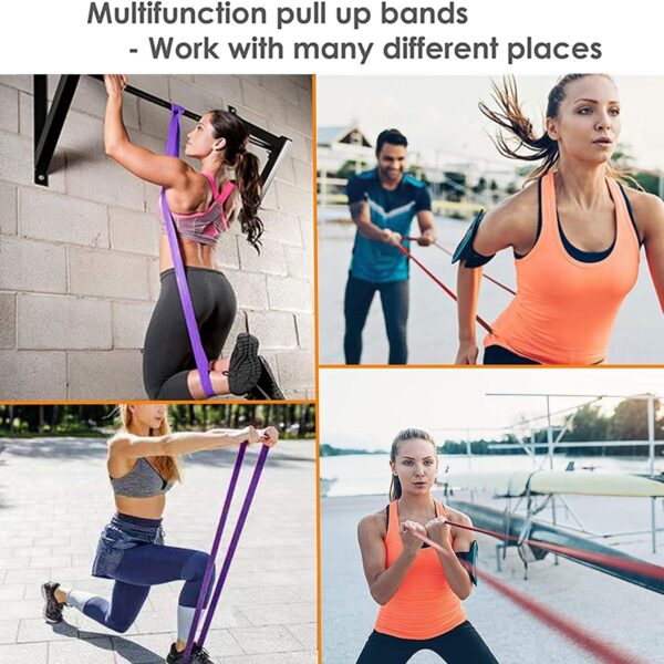 resistance band for pull up assistance – heavy duty stretch band for strength training, yoga & rehab (1 piece)