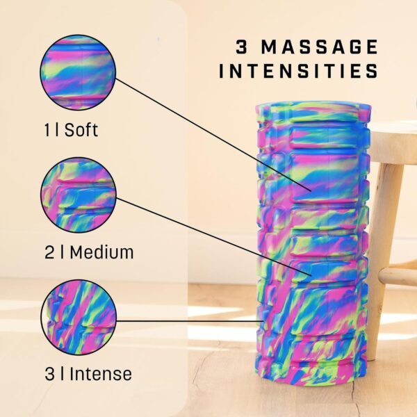 🌀foam roller for deep tissue massage – yoga & pilates exercise roller for muscle recovery & pain relief
