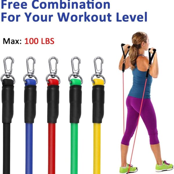 resistance band set – full body workout with door anchor & handle