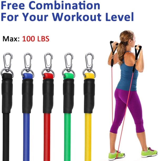 resistance band set – full body workout with door anchor & handle