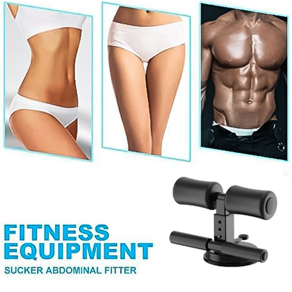 portable adjustable sit up assistant bar – home core workout equipment with strong suction base