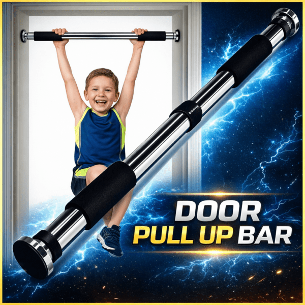 adjustable door frame pull up bar home gym chin up equipment with soft padded handles