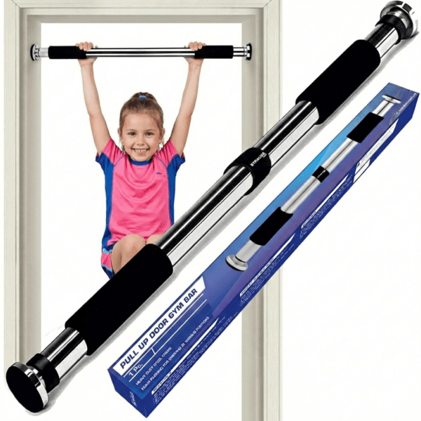 adjustable door frame pull up bar home gym chin up equipment with soft padded handles