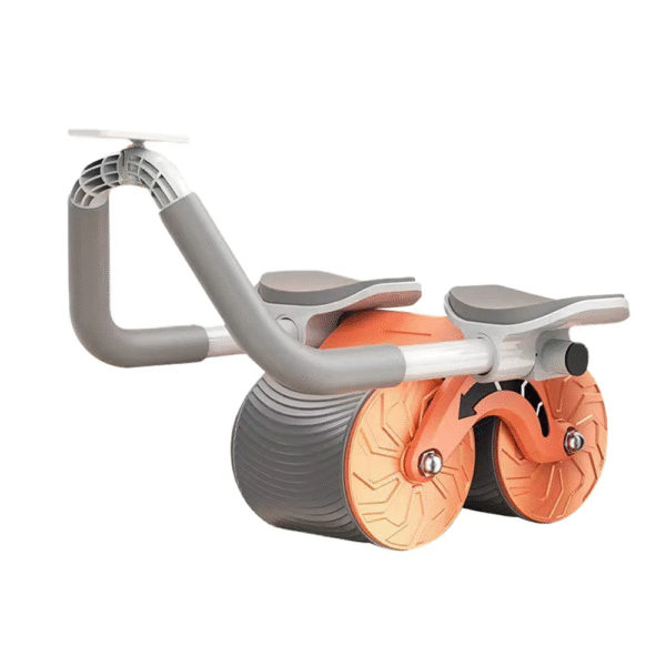 automatic rebound ab roller with elbow support & timer – dual wheel fitness gear