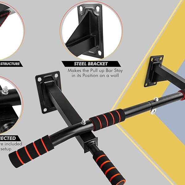 🏋️‍♀️ pull up bar wall mounted chin up bar workout bar
