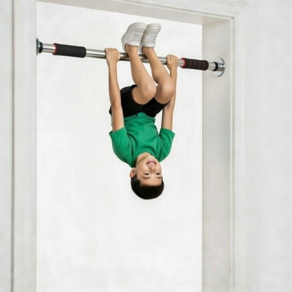adjustable door frame pull up bar home gym chin up equipment with soft padded handles