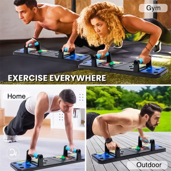 9 in 1 push up bar board – multifunctional & foldable fitness system for full body workout