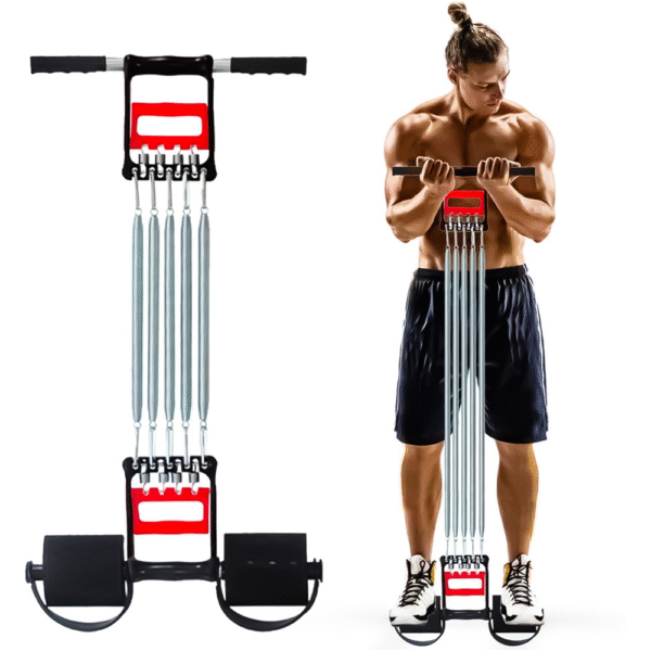 🔵 3 in 1 multifunction chest expander – arm, hand & grip trainer