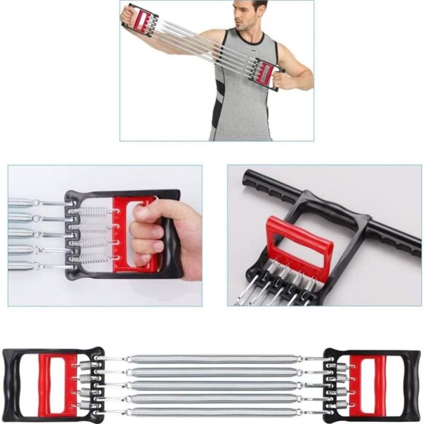 🔵 3 in 1 multifunction chest expander – arm, hand & grip trainer