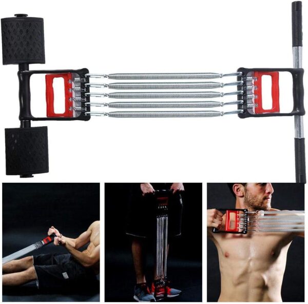 🔵 3 in 1 multifunction chest expander – arm, hand & grip trainer