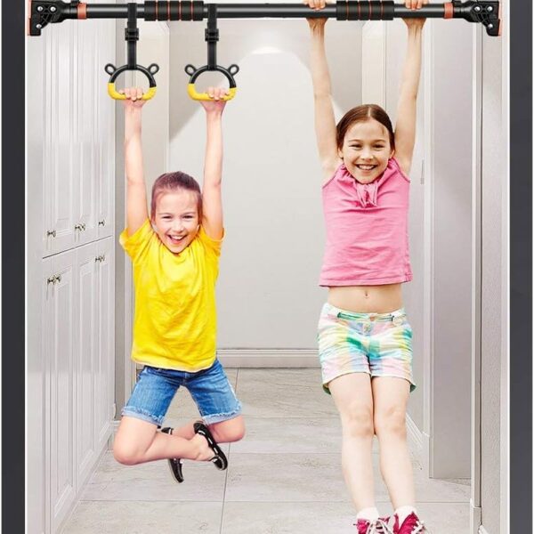 🏋️‍♂️ heavy duty no screw door pull up bar – supports up to 200 kg | auto locking | home gym equipment