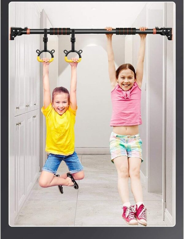 🏋️‍♂️ heavy duty no screw door pull up bar – supports up to 200 kg | auto locking | home gym equipment