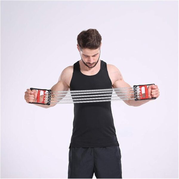 🔵 3 in 1 multifunction chest expander – arm, hand & grip trainer