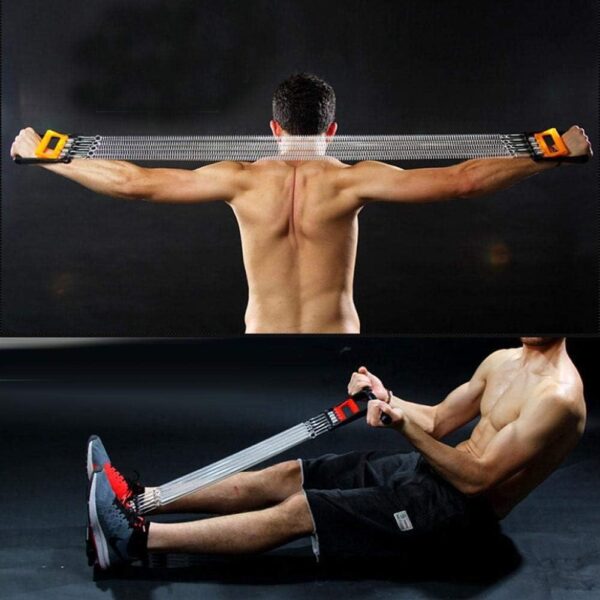 🔵 3 in 1 multifunction chest expander – arm, hand & grip trainer