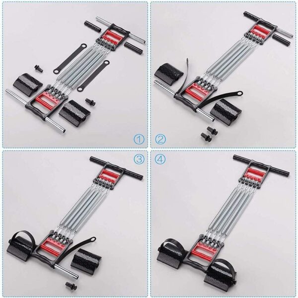 🔵 3 in 1 multifunction chest expander – arm, hand & grip trainer